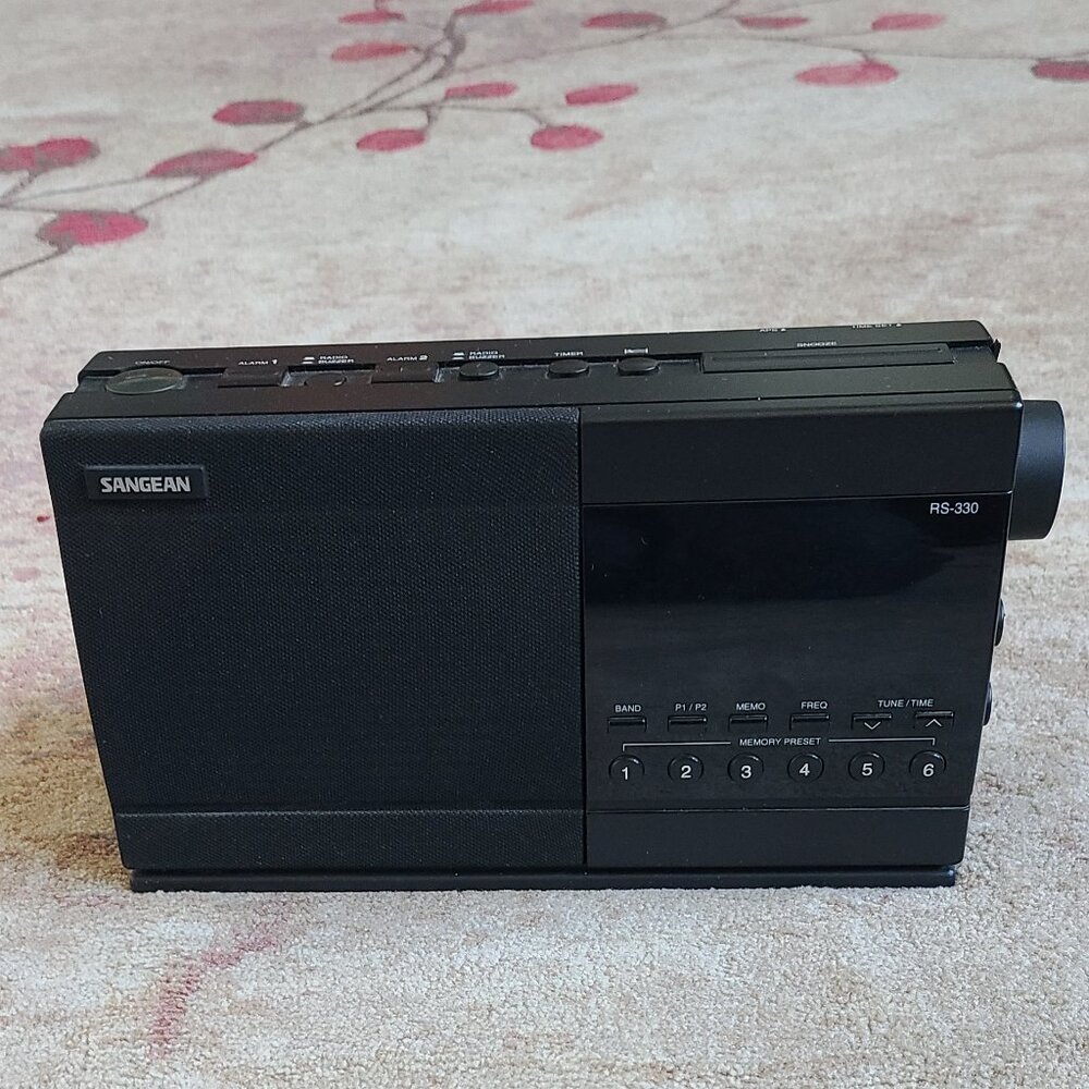 Pre-Owned Sangean RS-330 +RS-332 Digital AM/FM Clock Radio & dual Alarm Clocks. - Picture 2 of 11